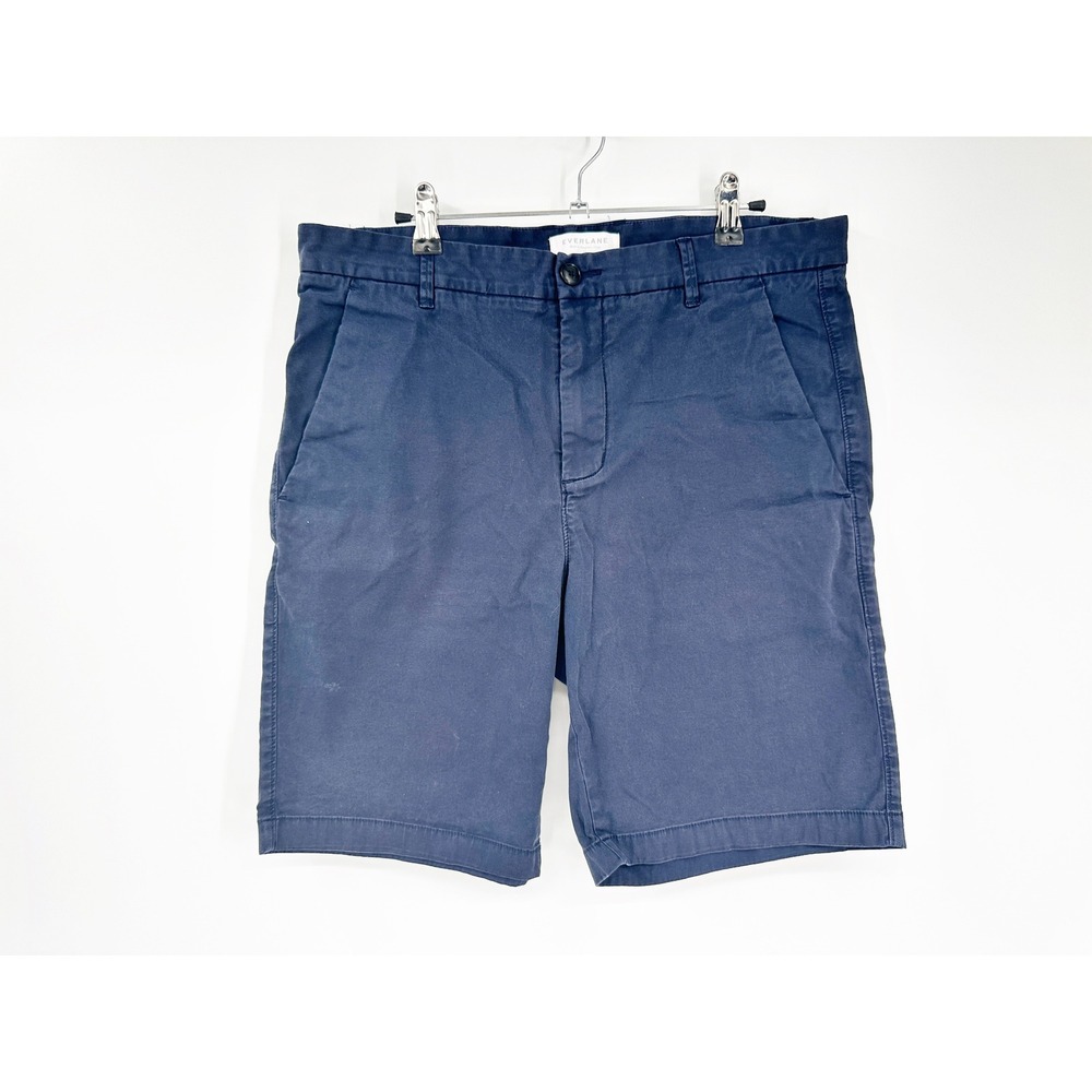Everlane Performance Chino‎ Shorts 34 Navy Blue Summer Casual